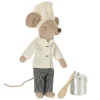 Maileg Maileg Collection|4 Years < Chef Mouse with Soup Pot and Spoon