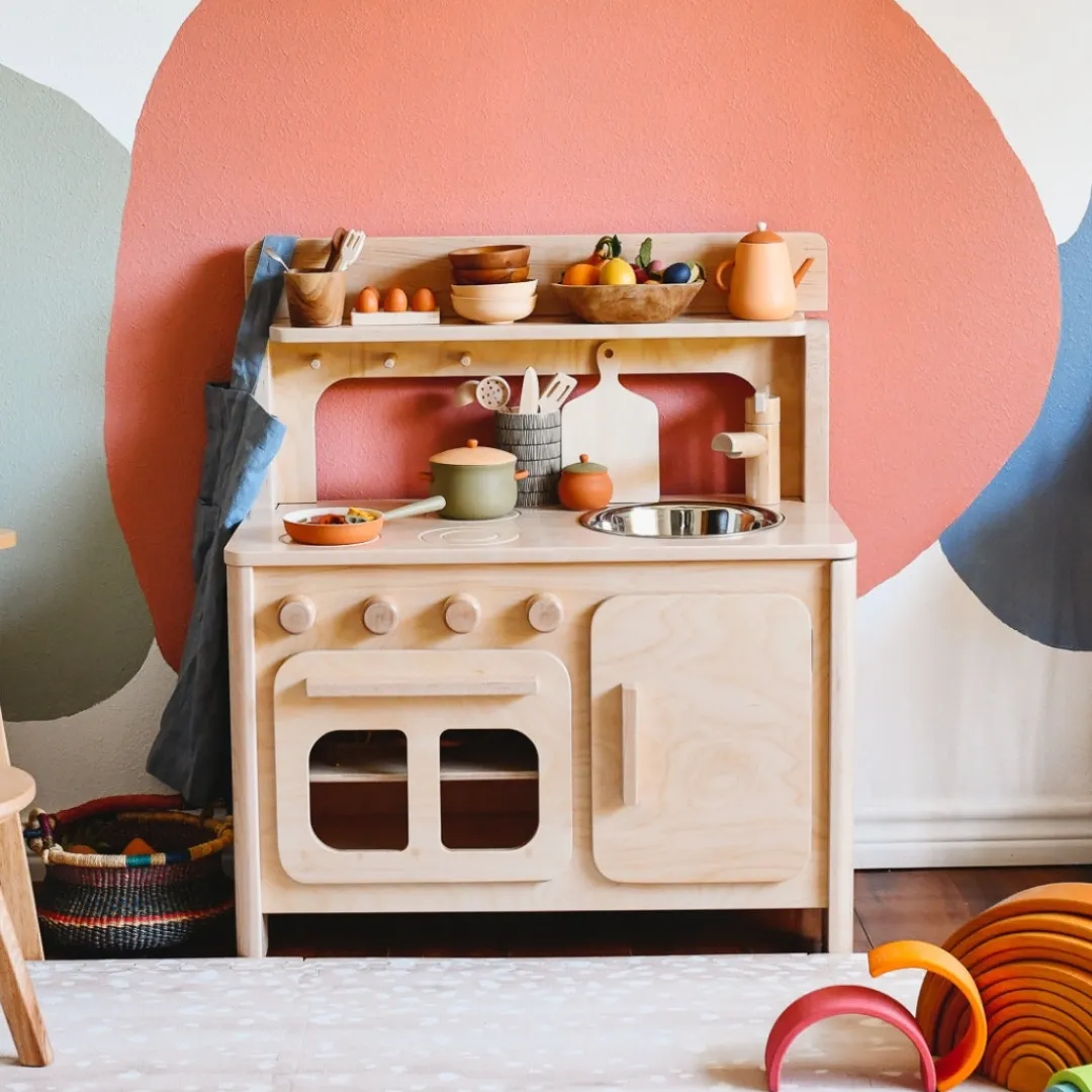 Bella Luna Toys Wooden Toys|4 Years < Chef's Wooden Play Kitchen