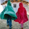 Fairy Finery 4 Years|3 Years < Child's Red Velvet Cape With Hood