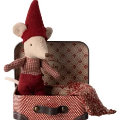 Maileg Maileg Collection|4 Years < Christmas Baby Mouse with Suitcase