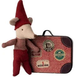 Maileg Maileg Collection|4 Years < Christmas Baby Mouse with Suitcase