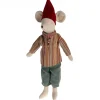 Maileg 12-24 Months|Maileg Collection < Christmas Mouse, Medium-Sized Big Brother