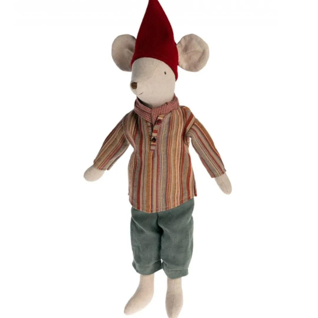 Maileg 12-24 Months|Maileg Collection < Christmas Mouse, Medium-Sized Big Brother