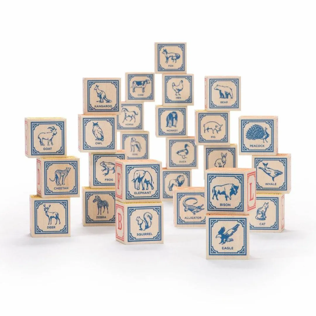 Uncle Goose Early Learning|4 Years < Classic Wooden Alphabet Blocks