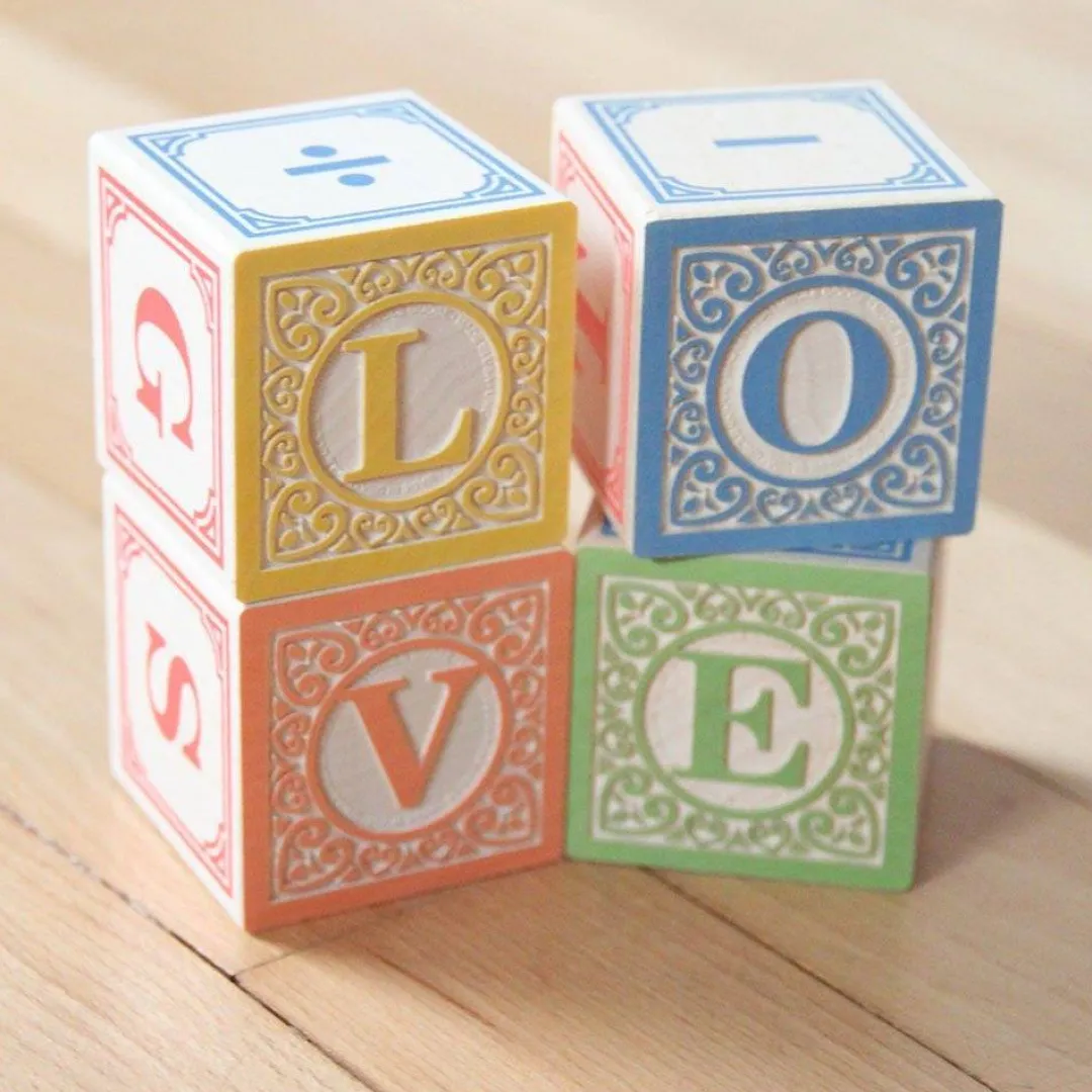 Uncle Goose Wooden Toys|Early Learning < Classic Wooden Alphabet Blocks with Wagon