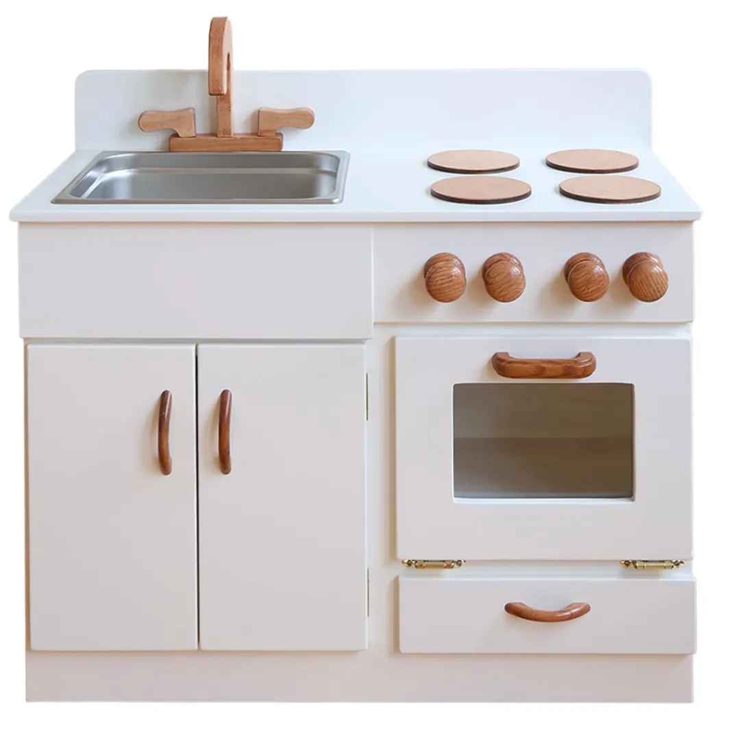 Lapp's Wooden Toys|4 Years < Classic Wooden Play Kitchen - White