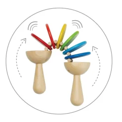 PlanToys 12-24 Months|Wooden Toys < Clatter - Wooden Musical Toy