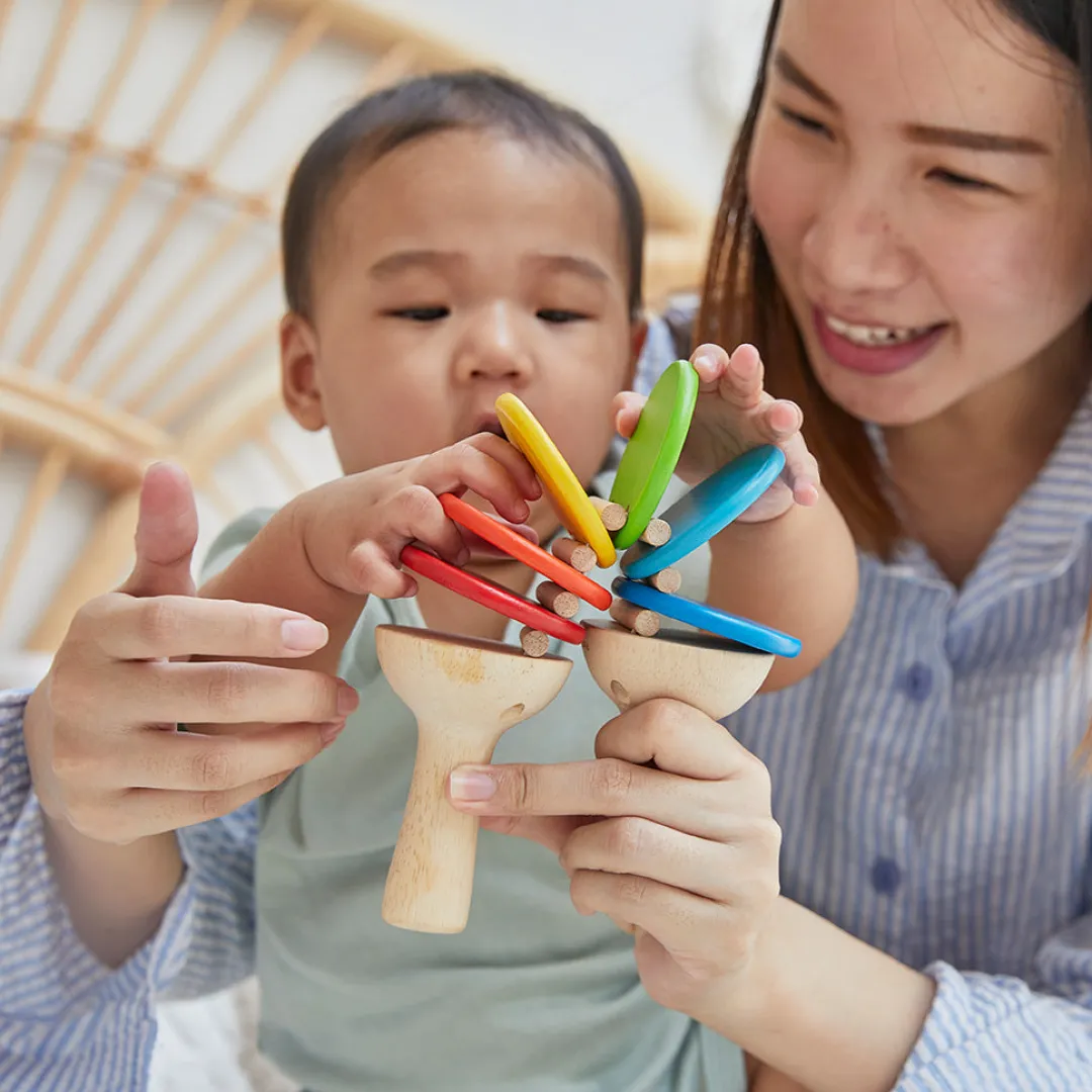 PlanToys 12-24 Months|Wooden Toys < Clatter - Wooden Musical Toy