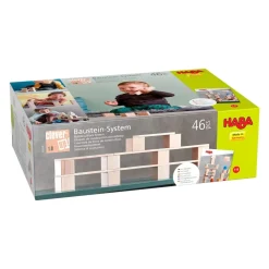 HABA 12-24 Months|Wooden Toys < Clever Up! Unit Wooden Block Building System 1.0