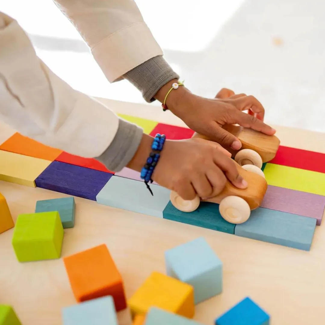 Grimm's Spiel u0026 Holz Marble & Ball Runs|Wooden Toys < Color Chart Rally Wooden Blocks Set