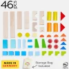 HABA 12-24 Months|Wooden Toys < Colored Wooden Building Blocks - 46 Piece Set