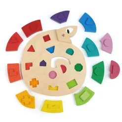 Tender Leaf Toys Wooden Toys|Early Learning < Color Me Happy Snake Puzzle