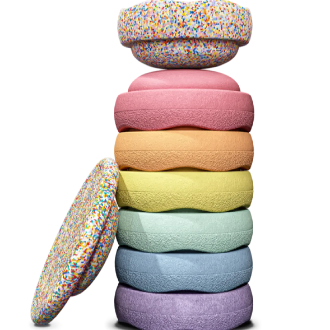 Stapelstein® Outdoor Toys|12-24 Months < Complete Balance and Stepping Stone Set