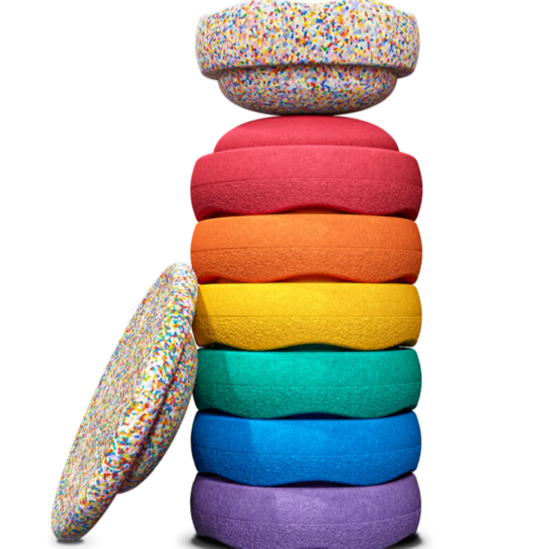 Stapelstein® Outdoor Toys|12-24 Months < Complete Balance and Stepping Stone Set
