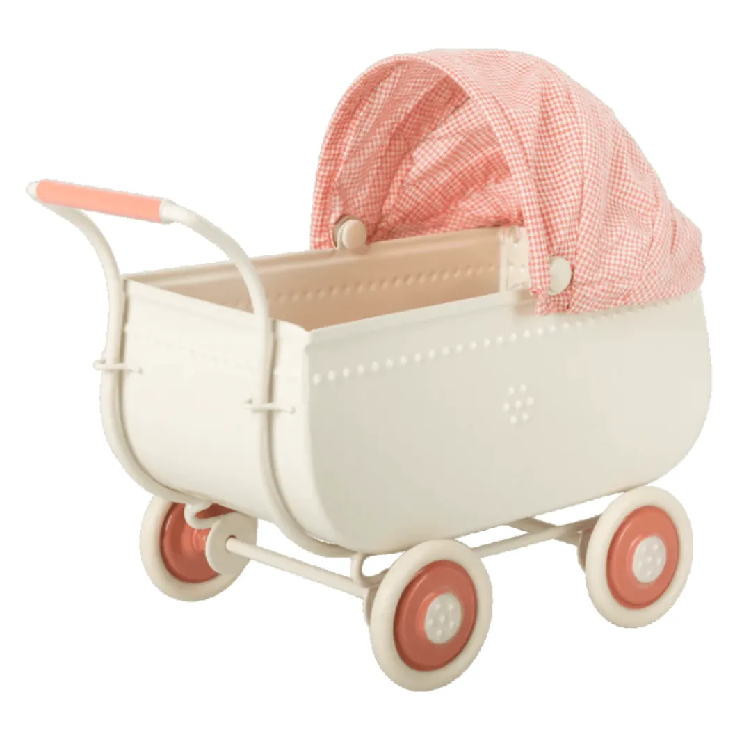 Maileg Maileg Collection|4 Years < Coral Pram Carriage and Micro Bunny