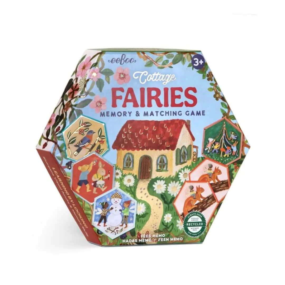eeBoo Fairies & Gnomes|Games < Cottage Fairies Matching Game