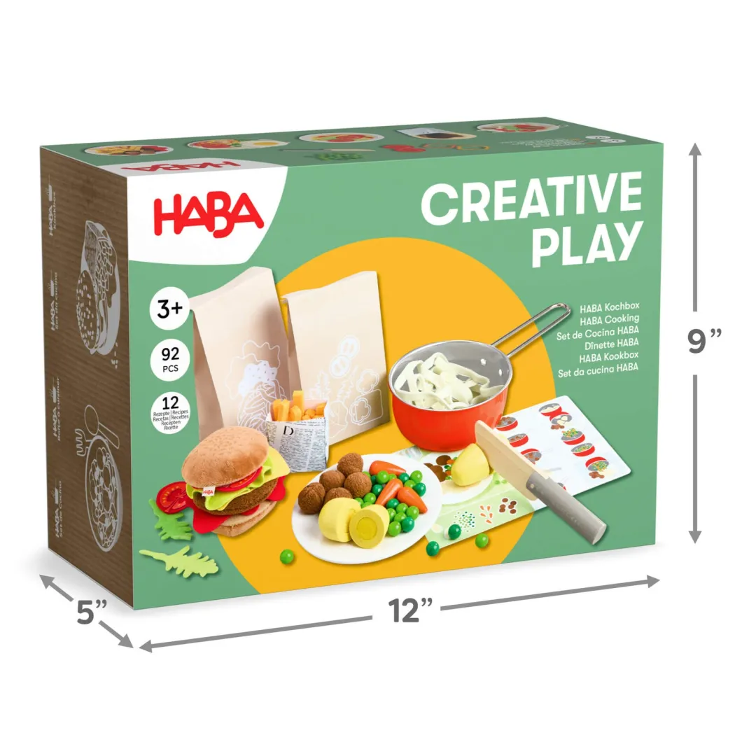HABA Wooden Toys|4 Years < Creative Play Fresh Box - Play Food Meal Kit