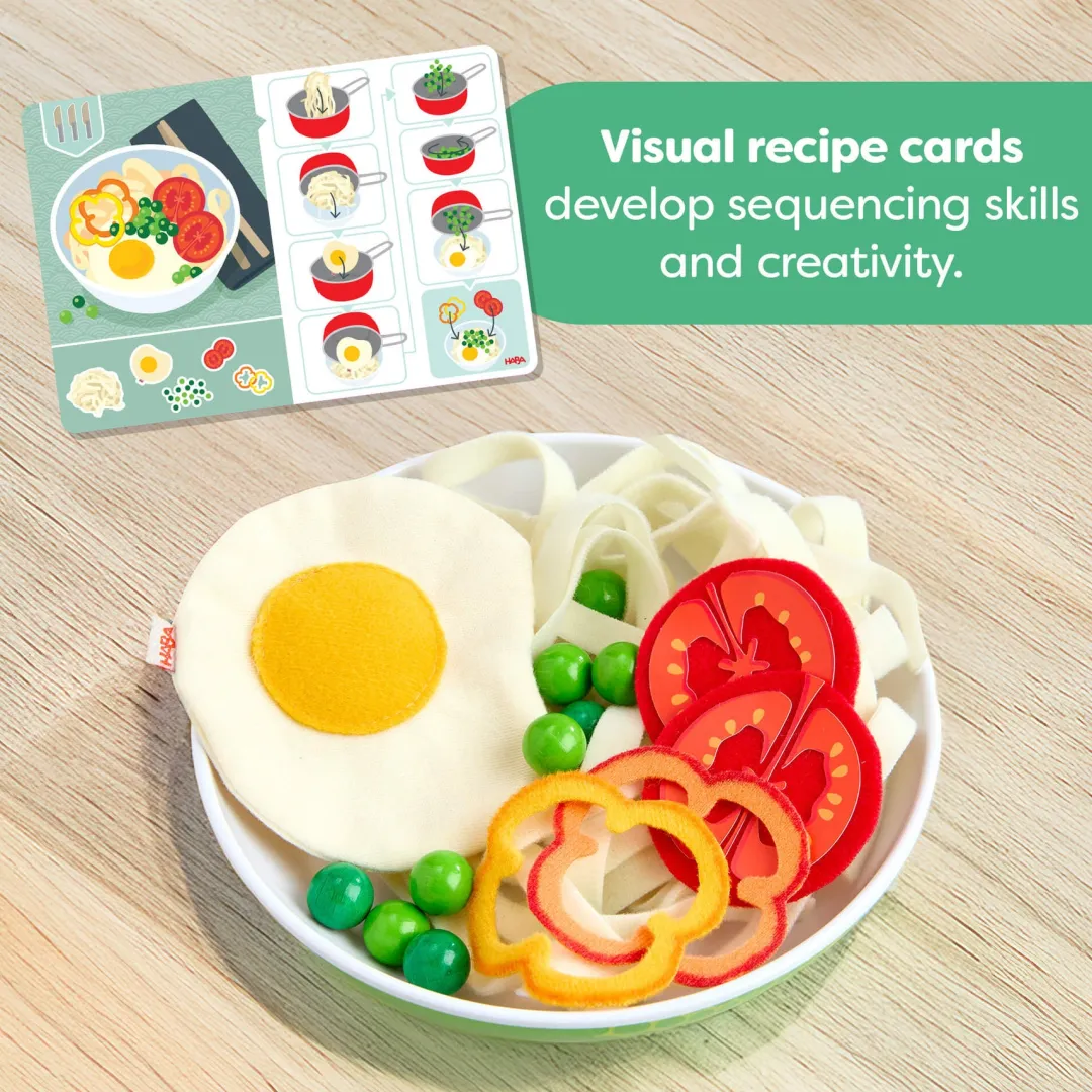 HABA Wooden Toys|4 Years < Creative Play Fresh Box - Play Food Meal Kit