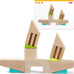 HABA Wooden Toys|4 Years < Crooked Tower Wooden Blocks