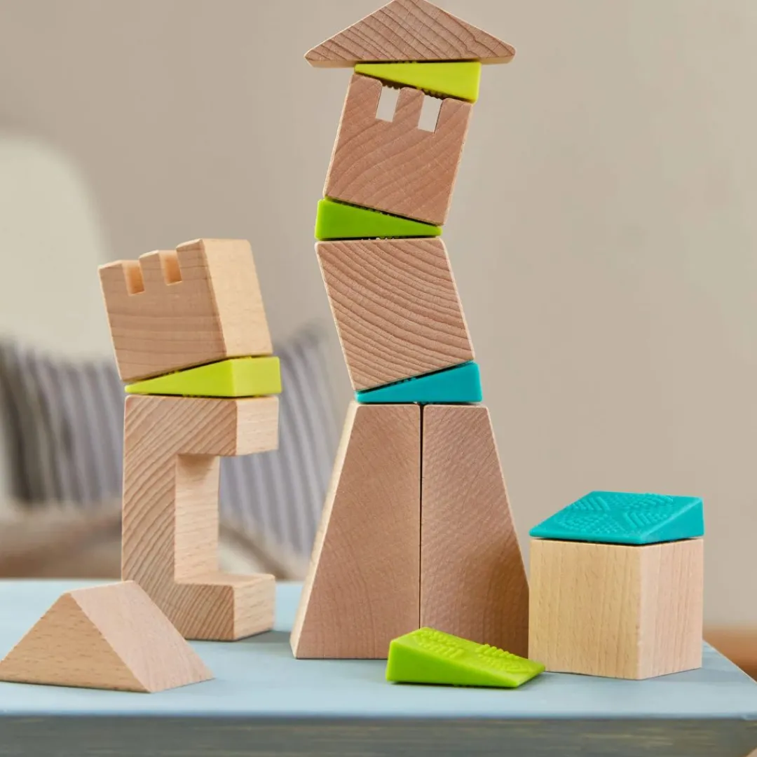 HABA Wooden Toys|4 Years < Crooked Tower Wooden Blocks