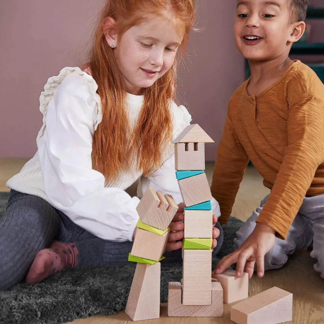 HABA Wooden Toys|4 Years < Crooked Tower Wooden Blocks
