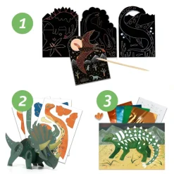 Djeco 6 Years|Other Crafts < Dinosaur World Multi-Activity Craft Kit