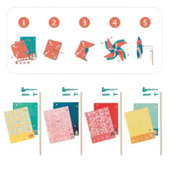 Djeco 5 Years|7+ Years < DIY Pinwheels Kit