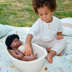 Miniland 4 Years|3 Years < Doll Bathtub and Rainbow Sponge Set