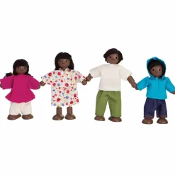 PlanToys Dolls|4 Years < Dollhouse Family Dolls - African-American