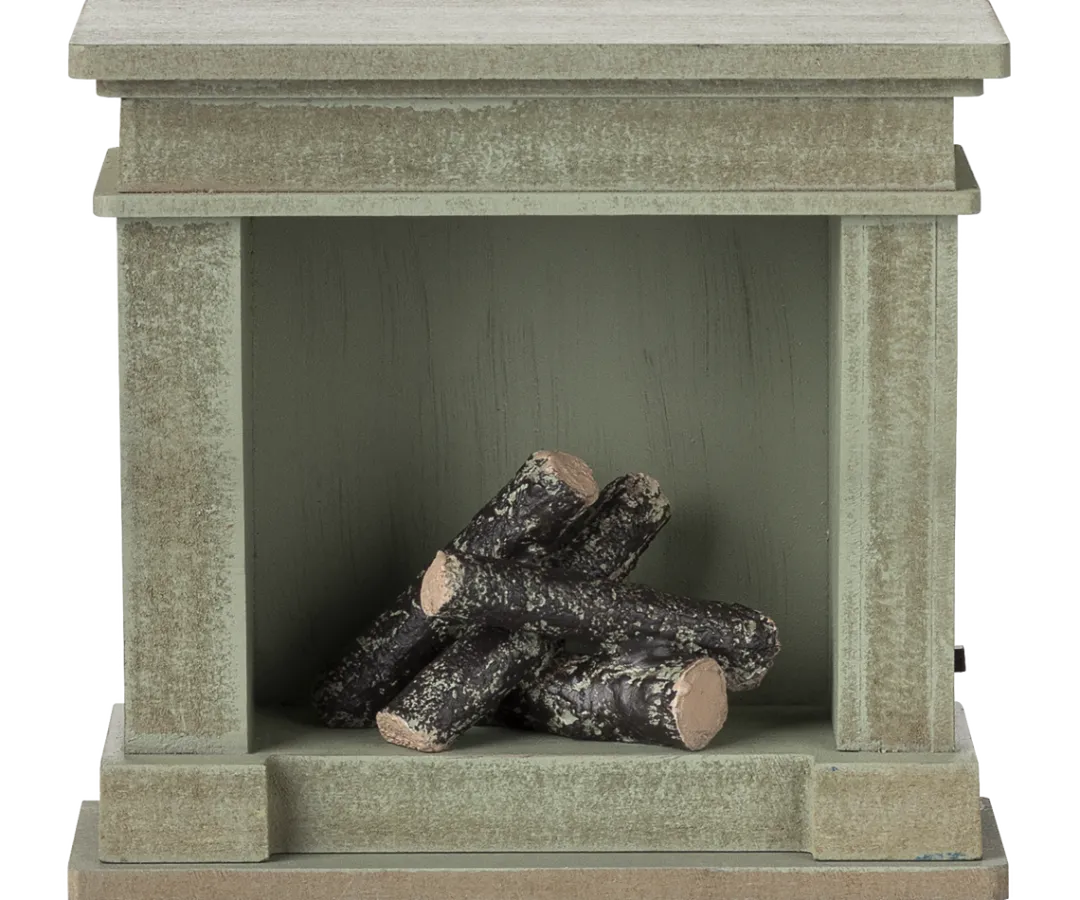 Maileg Maileg Collection|4 Years < Dollhouse Vintage Dusty Green Fireplace