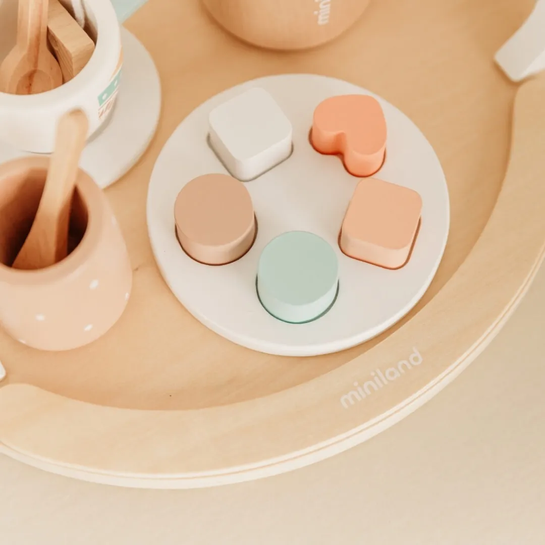 Miniland Wooden Toys|4 Years < Doll-Sized Wooden Tea Set