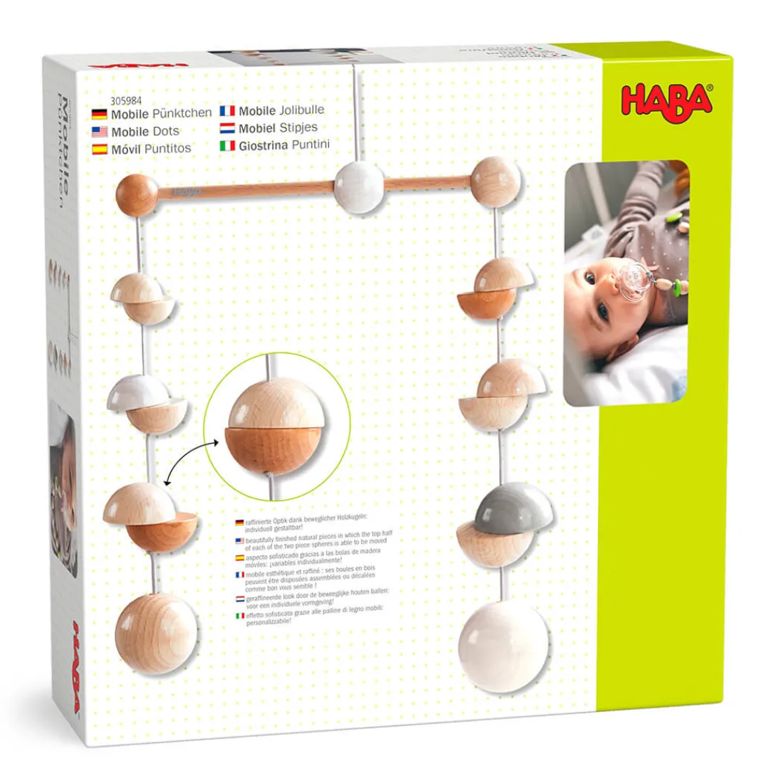 HABA 12-24 Months|Wooden Toys < Dots Wooden Nursery Mobile