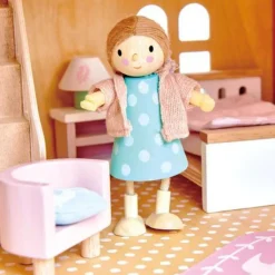 Tender Leaf Toys Wooden Toys|4 Years < Dovetail Wooden Dollhouse Bedroom Set
