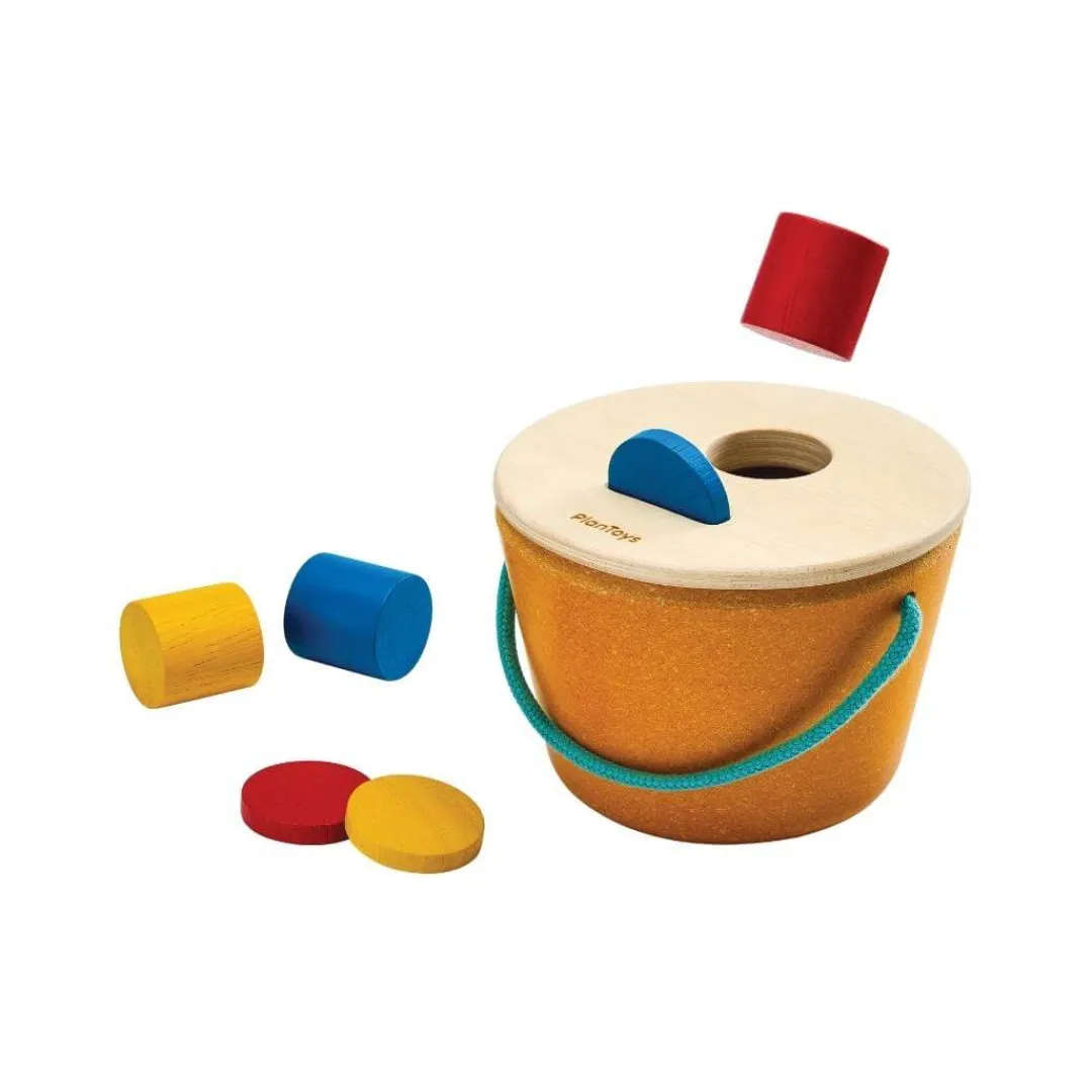 PlanToys Early Learning|Wooden Toys < Drop & Fit Bucket Toy