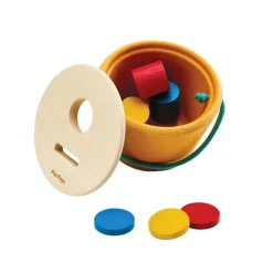 PlanToys Early Learning|Wooden Toys < Drop & Fit Bucket Toy