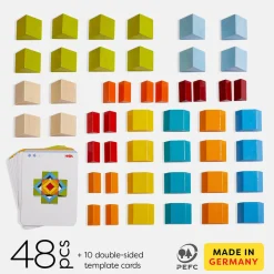 HABA Early Learning|Wooden Toys < 3D Wooden Mosaic Arranging Game