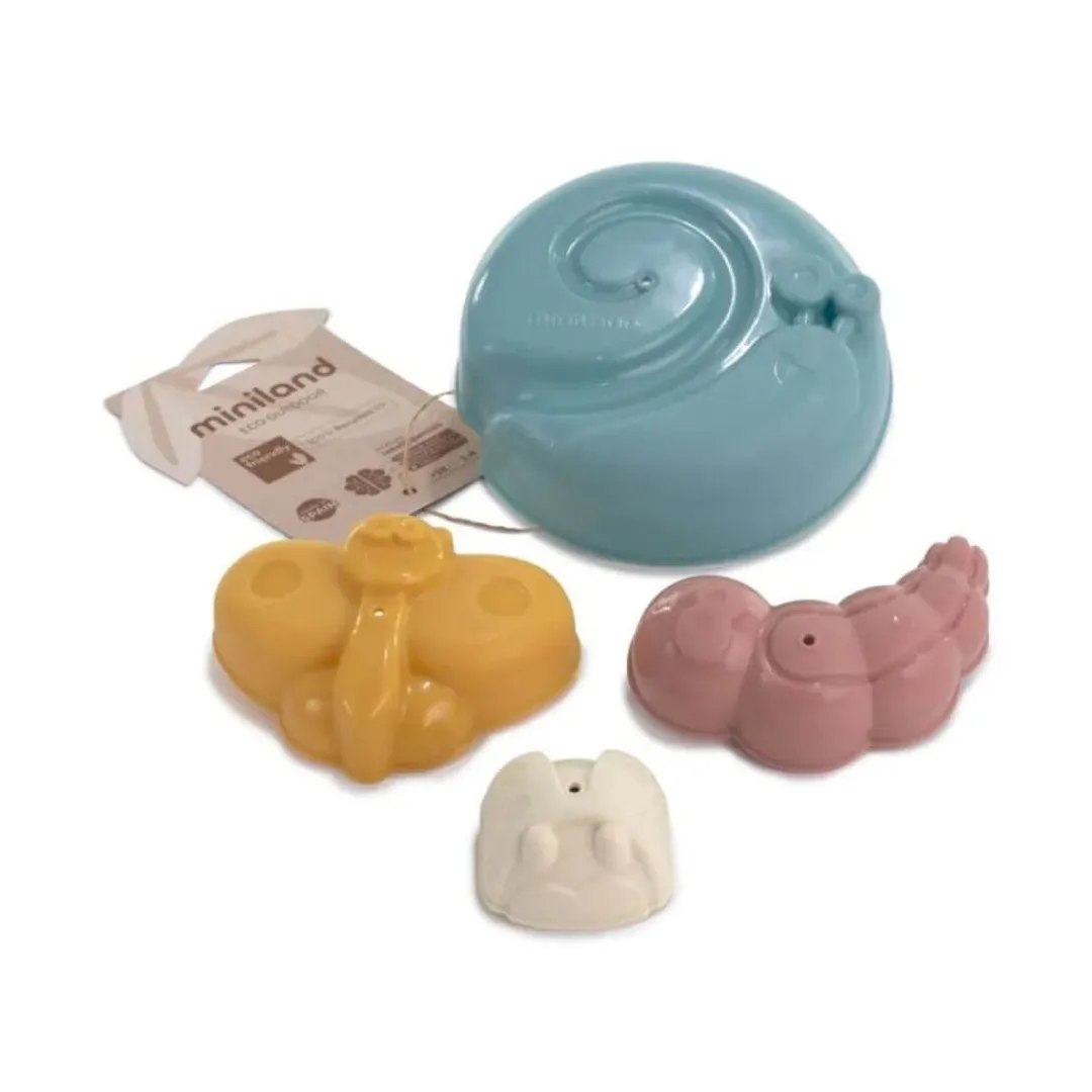 Miniland Outdoor Toys|12-24 Months < ECO Garden Friends Sand Molds