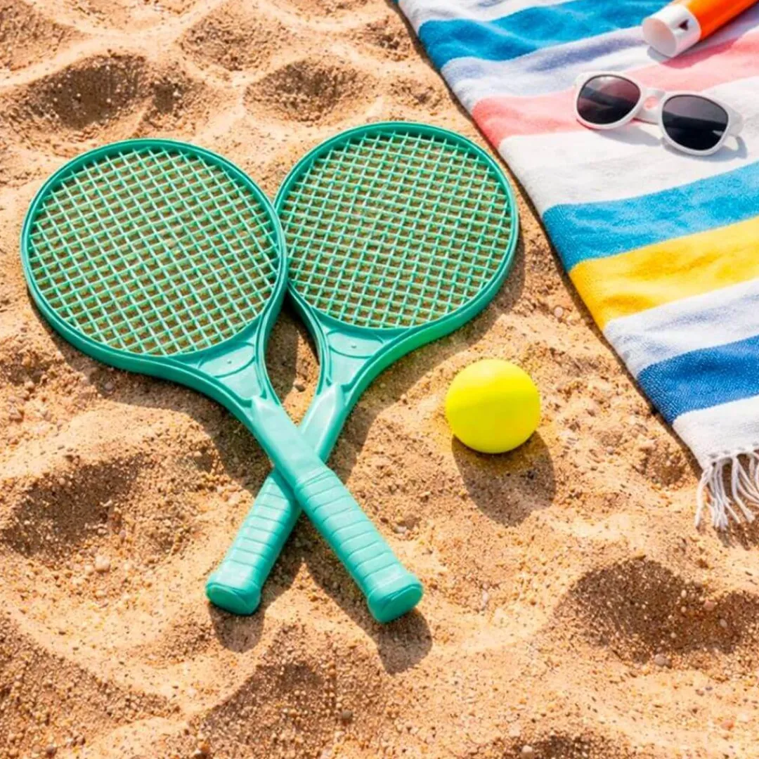 Miniland Outdoor Toys|6 Years < ECO Rackets and Ball Set