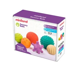 Miniland Early Learning|2 Years < Eco Rubber Sensory Ball Set