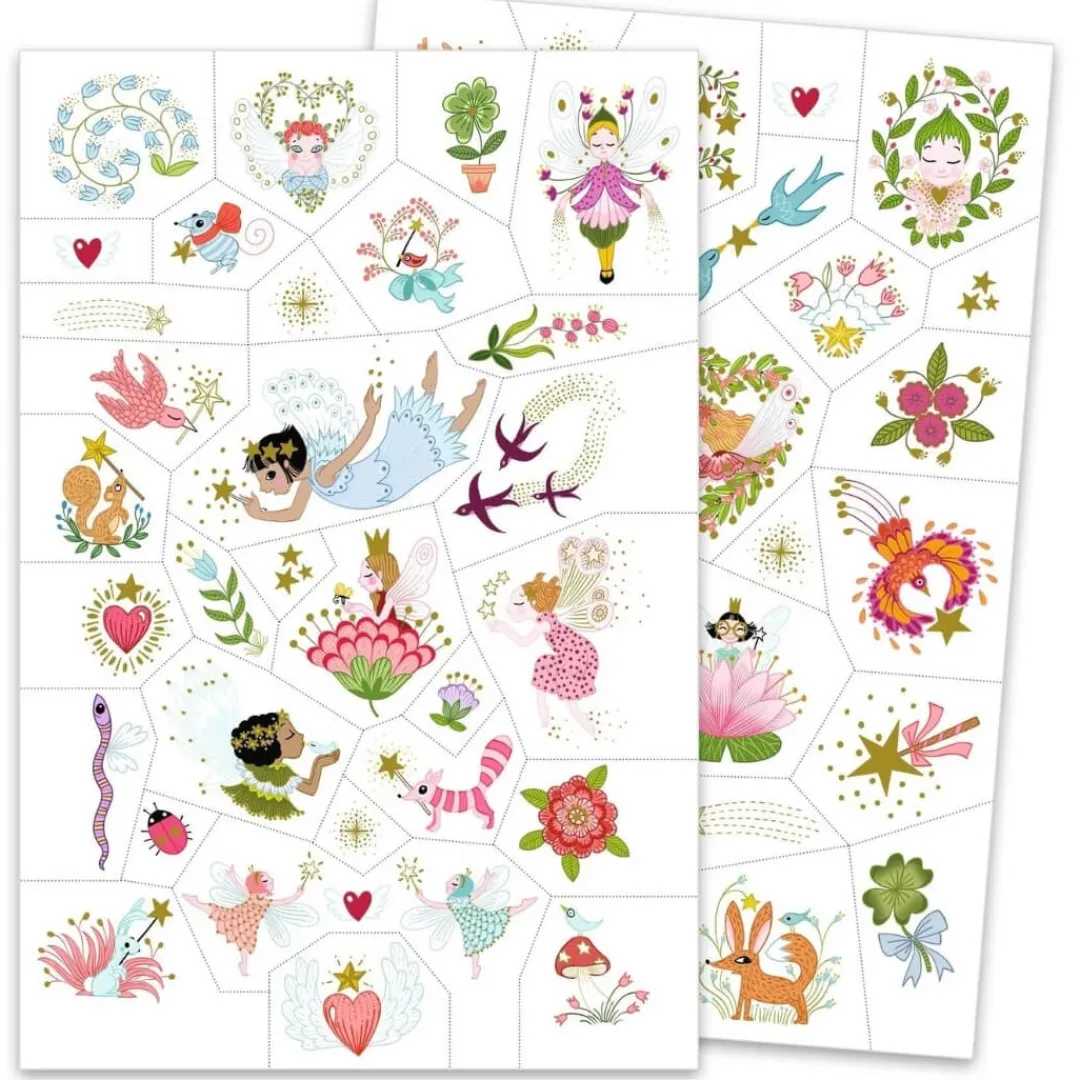 Djeco Fairies & Gnomes|4 Years < Fairy Friends Temporary Tattoos