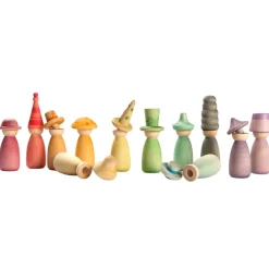 Grapat Wooden Toys|4 Years < Fancy Nins with Hats