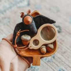 Fairyshadow 5 Years|Made In The Usa < Felted Baby Bat Ornament