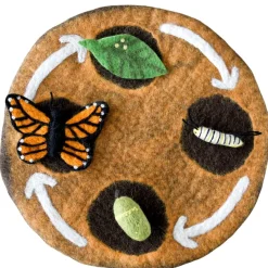 Tara Treasures 4 Years|3 Years < Felted Butterfly Life Stages Set with Playmat