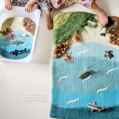 Tara Treasures Summer Nature Table|4 Years < Felted Ocean and Shoreline Play Mat
