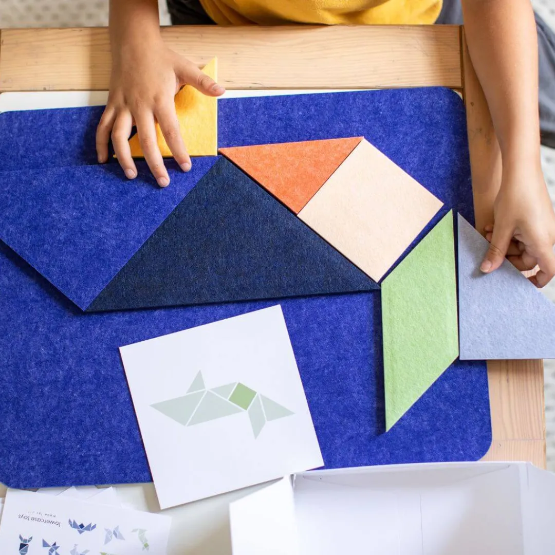 Lowercase Toys Puzzles|4 Years < Felt Tangram Block Set