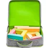 Tegu Wooden Toys|4 Years < Felt Travel Tote for Blocks