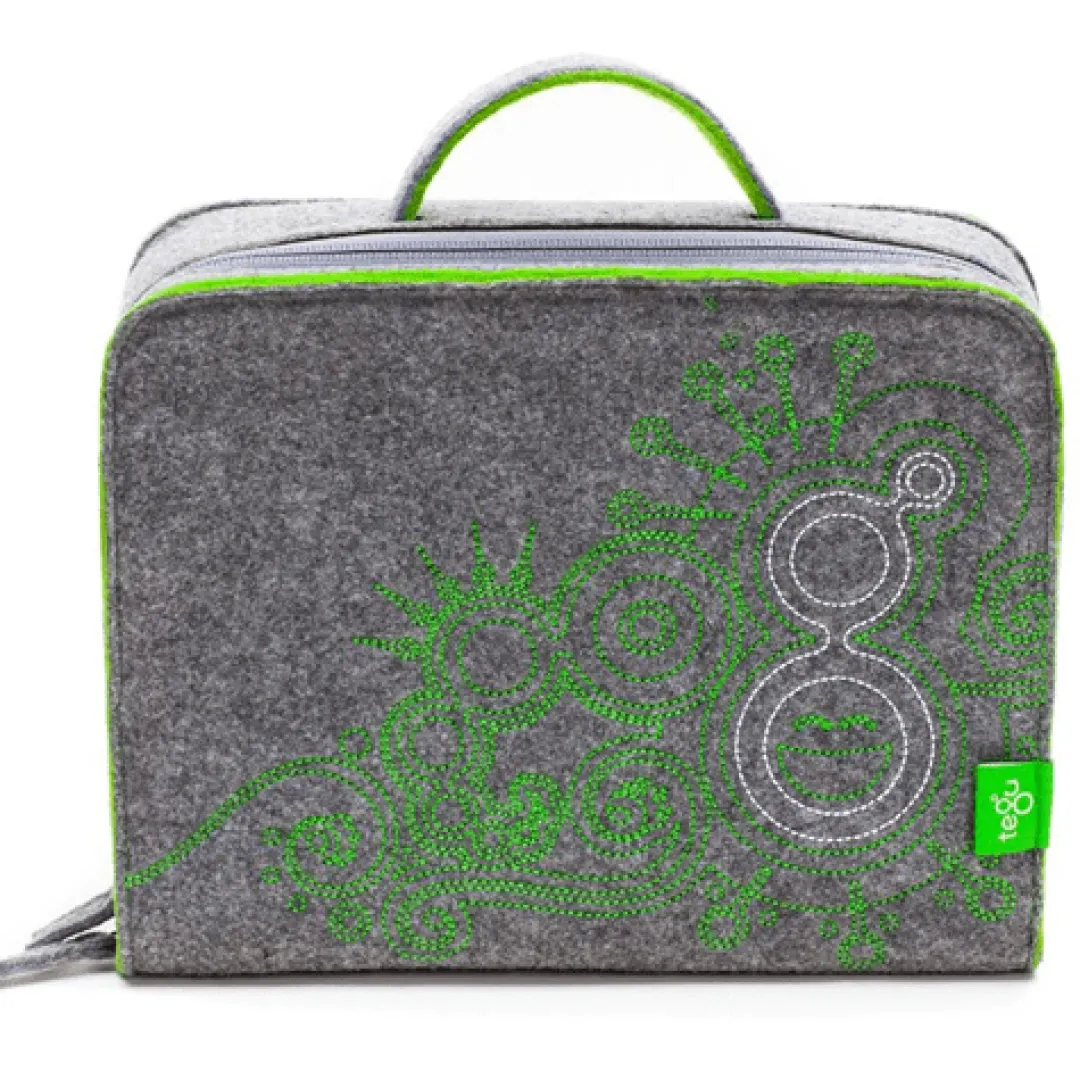 Tegu Wooden Toys|4 Years < Felt Travel Tote for Blocks