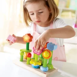 HABA 12-24 Months|Early Learning < Flower Garden Wooden Sorting and Stacking Game