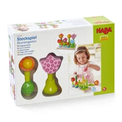 HABA 12-24 Months|Early Learning < Flower Garden Wooden Sorting and Stacking Game