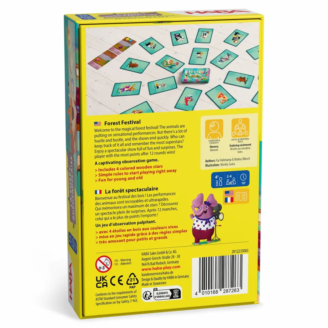 HABA Games|4 Years < Forest Festival Memory Game